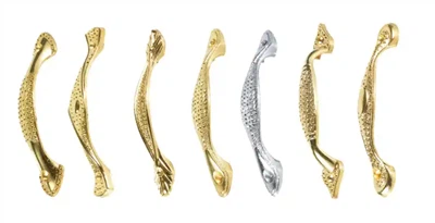 درج خزانة من الزنك الذهبي يسحب المقابض